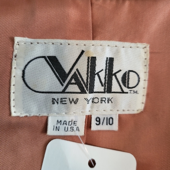 VINTAGE VAKKO RARE METALLIC GOLD LEATHER JACKET - Picture 8 of 9